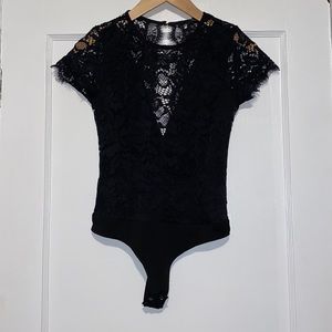 Dynamite lace short sleeve bodysuit